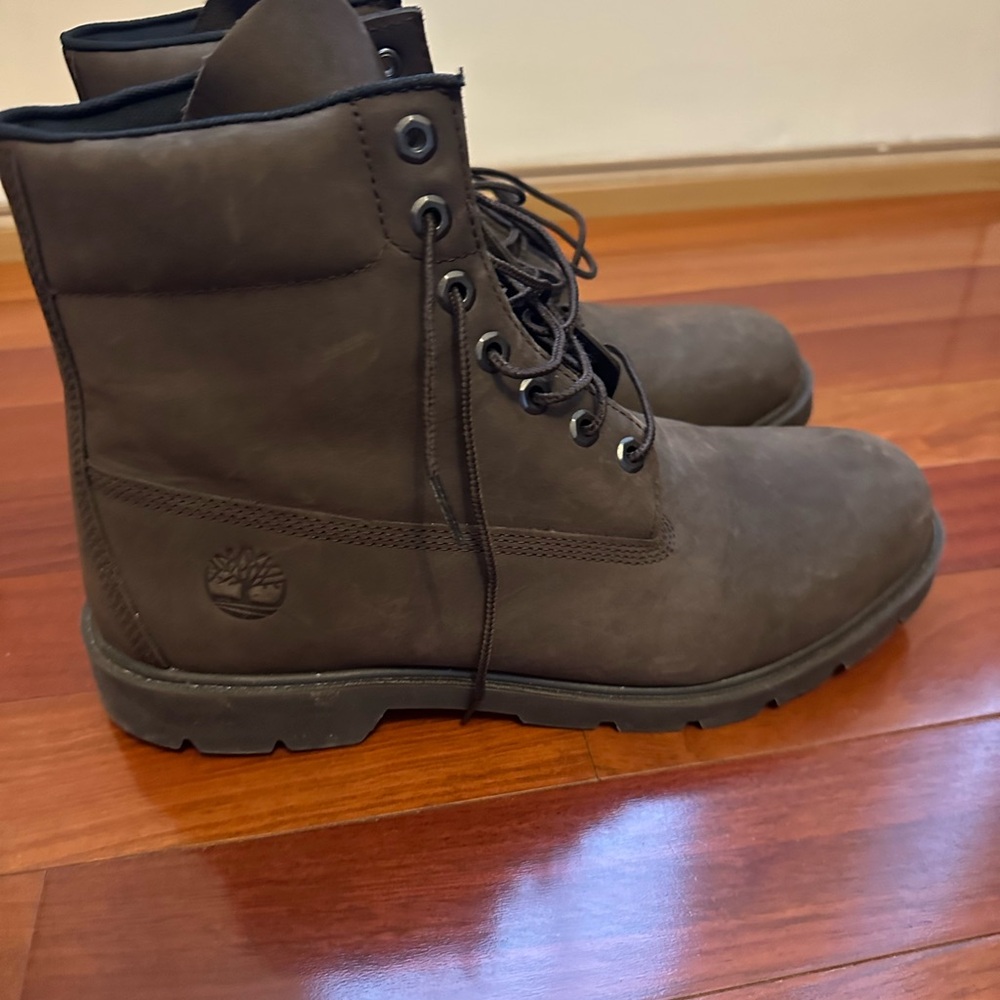 Timberland Men's Dark Brown Lace-Up Boots